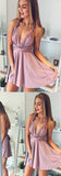 Simple Dusty Pink Cheap Short Prom Dress, Cute Homecoming Dresses on Line, SH397 at simidress.com
