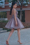 New Arrival Beteau Cute A line Homecoming Dress with Lace and Beading, SH410