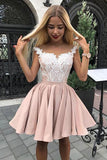 Beautiful A-line Lace Sleeveless Cheap Homecoming Dresses | Short Party Dress, SH422