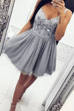 New Arrival Beaded Lace Straps A-line Short Prom Dresses | Homecoming Dress, SH424