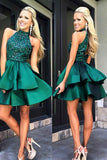 Green Open Back Homecoming Dresses,Short Prom Dresses,Pretty Party Dresses,SH44