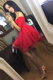 Red Mini A-line Off-the-Shoulder Homecoming Dresses | homecoming dresses | graduation dresses | short prom dresses | sweet 16 | dresses for homecoming | long sleeve homecoming dresses | short homecoming dresses | homecoming dresses short | homecoming dresses cheap | cheap homecoming dresses | plus size homecoming dresses | red homecoming dresses | formal dresses | school dance | simple homecoming dresses | Homecoming Dresses online | Mini homecoming dresses | Simidress