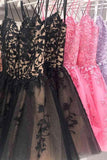 Lace Homecoming Dress, Short Prom Dresses With Appliques, SH553 | lace homecoming dresses | homecoming dresses | cheap homecoming dresses | short homecoming dresses | short prom dresses | graduation dresses | school dance | party dresses | prom dresses | Simidress.com