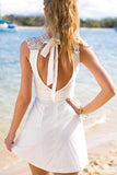 White Simple Homecoming Dress,Short Prom Dresses,Cheap Prom Dresses SH80