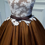 Lace Bowknot Short Prom Dress, Cheap Homecoming Dress,Party Dress for Girls, SH94