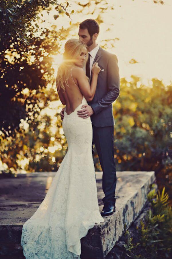 Beautiful Ivory Mermaid Backless Lace Beach Wedding Dresses, SW369 | Lace wedding dresses | wedding gowns | bridal gowns | wedding dress | boho wedding dresses | mermaid wedding dresses | wedding dresses styles | Simidress