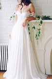 Charming Long Appliques Wedding Dresses, A-Line Bridal Dresses,Wedding Gowns, SW20