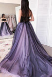 simidress.com offer New Arrival A-line Tulle Sweetheart Beaded Long Prom Dresses with Appliques, SP478