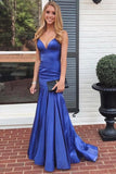 New Arrival Simple Blue Satin Mermaid Prom Dresses, Evening Dresses, SP663 | prom dresses | evening dresses | formal dresses | cheap prom dresses | blue prom dresses | formal dresses | Simidress.com