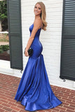 New Arrival Simple Blue Satin Mermaid Prom Dresses, Evening Dresses, SP663 | long prom dresses | cheap prom dresses | formal dresses | prom gowns | prom | Simidress.com