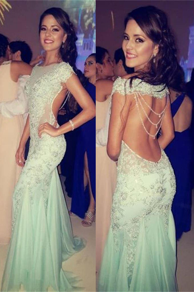 Backless Prom Dresses,Sexy Prom Dresses,Prom Dresses,Bridesmaid