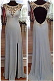 Elegant Glittering Long Prom Dresses,Sexy Prom Dresses,Cap Sleeves Prom Dresses,SVD381