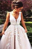 A line Off Shoulder Lace Prom Dress,Newest Prom Dresses Online,Long Prom Dress,SVD383