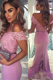 Fashion V-Back Off shoulder Prom Dresses,Prom Dresses,Cocktail Prom Dresses,SVD384