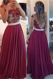 Red Chiffon Prom Dresses,Sexy Prom Dresses,Fashion Prom Dresses,Party Prom Dress,SVD387