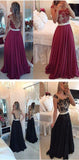 Red Chiffon Prom Dresses,Sexy Prom Dresses,Fashion Prom Dresses,Party Prom Dress,SVD387