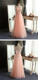 Tulle Prom Dress,A-Line Evening Dress,Scoop prom dresses,Pretty Prom Dress,SVD393