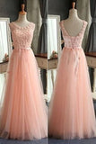 Tulle Prom Dress,A-Line Evening Dress,Scoop prom dresses,Pretty Prom Dress,SVD393