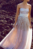 Glittering Strapless Prom Dresses,Shiny Prom Dresses,Party Dresses,Cocktail Prom Dresses,SVD400