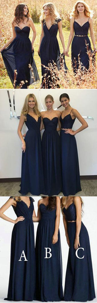 Blue Bridesmaid Dress,A Line Bridesmaid Gowns,New Arrival Prom Dress – Simidress
