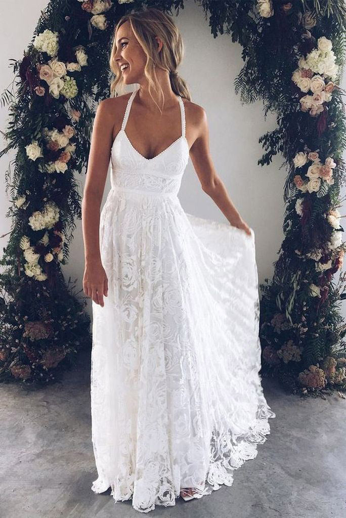 Personalised Long Sleeve Boho Wedding Dresses A Line Chiffon Sexy Bridal  Beach Bridal Gown – LoveJune Bridal