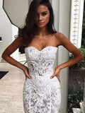 simidress.com offer Gorgeous Mermaid Formal Off Shoulder Sweetheart Wedding Dress, SW121
