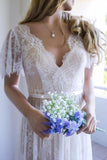 white wedding dress from simidress.com