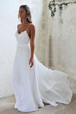 Sexy Open Backs Lace White Wedding Gown,Boho Beach Wedding Dresses, SW28
