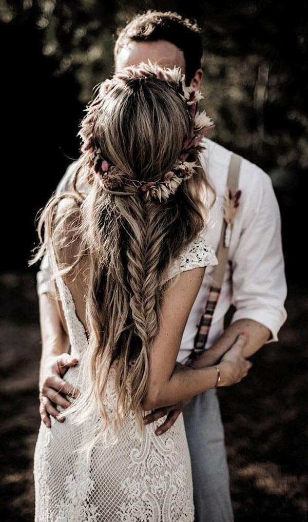 rustic boho wedding dress Gorgeous Sheath Boho Cap Sleeve Vintage Lace Rustic Wedding Dress with – Simidress