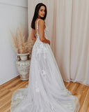 White lace wedding dresses - Simidress