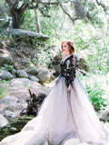 Black Lace Long Sleeves Wedding Dresses, Bridal Gowns, SW367 | Black Wedding Dresses | Long Sleeves Wedding Dresses | wedding dresses | bridal gowns | wedding gowns | wedding 2020 | lace wedding dresses | white wedding dresses | Ivory wedding dresses | mermaid wedding dresses | wedding dresses cheap | wedding party dresses | boho wedding dresses | simple wedding dresses | wedding dresses near me | wedding ideas | beach wedding dresses | wedding dresses online | Simidress