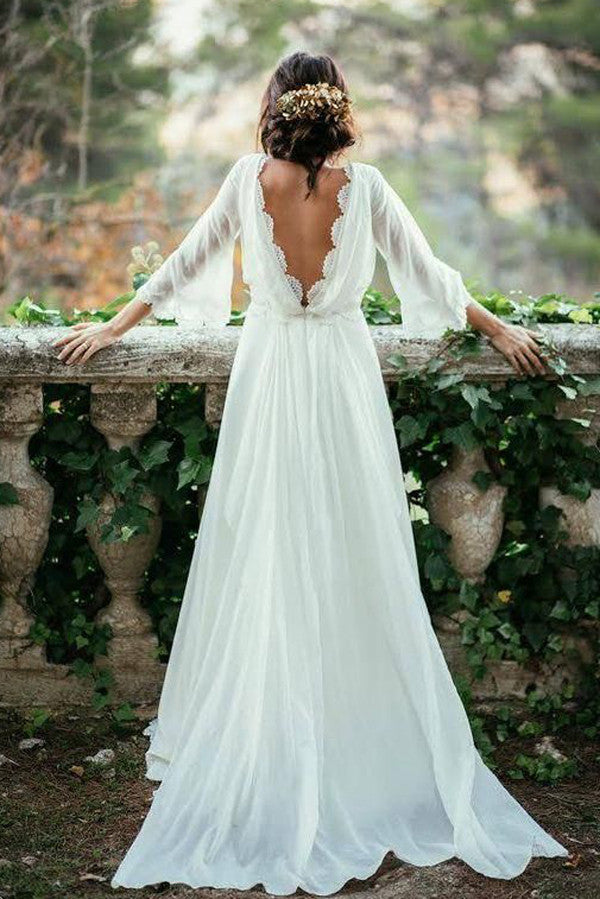 Cheap White Beach Wedding Dress,Long Wedding Gown,Lace Wedding Dress Simidress Cheap White Beach Wedding Dress,Long Wedding Gown,Lace Wedding Dress Simidress