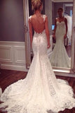 Lace Modest Mermaid Wedding Dresses,Summer Wedding Gowns, SW91