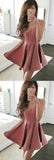 Cute Blush Pink Homecoming Dress, Short A line Prom Dress,Party Dress, SH91