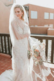 Sheath V-neck Beaded Lace Wedding Dresses, Backless Wedding Gowns, SW518 | lace wedding gown | vintage wedding dresses | ivory wedding dresses online | www.simidress.com