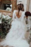 New Arrival White Tulle Bateau Long Sleeves Wedding Dresses, SW366 | Weddings | wedding dresses | bridal gowns | wedding gowns | wedding 2020 | lace wedding dresses | white wedding dresses | Ivory wedding dresses | mermaid wedding dresses | wedding dresses cheap | wedding party dresses | boho wedding dresses | simple wedding dresses | wedding dresses near me | wedding ideas | beach wedding dresses | wedding dresses online | Simidress