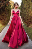 Pretty Red A-line Spaghetti Straps Prom Dresses, Evening Dresses, SP677 | royal blue prom dresses | prom gowns | cheap prom dresses | formal dresses | simple prom dresses | long prom dresses | party dresses | evening dresses | prom dresses near me | www.simidress.com