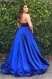 Pretty Royal Blue A-line Spaghetti Straps Prom Dresses, Evening Dresses, SP677 | royal blue prom dresses | prom gowns | cheap prom dresses | formal dresses | simple prom dresses | long prom dresses | party dresses | evening dresses | gowns prom | www.simidress.com