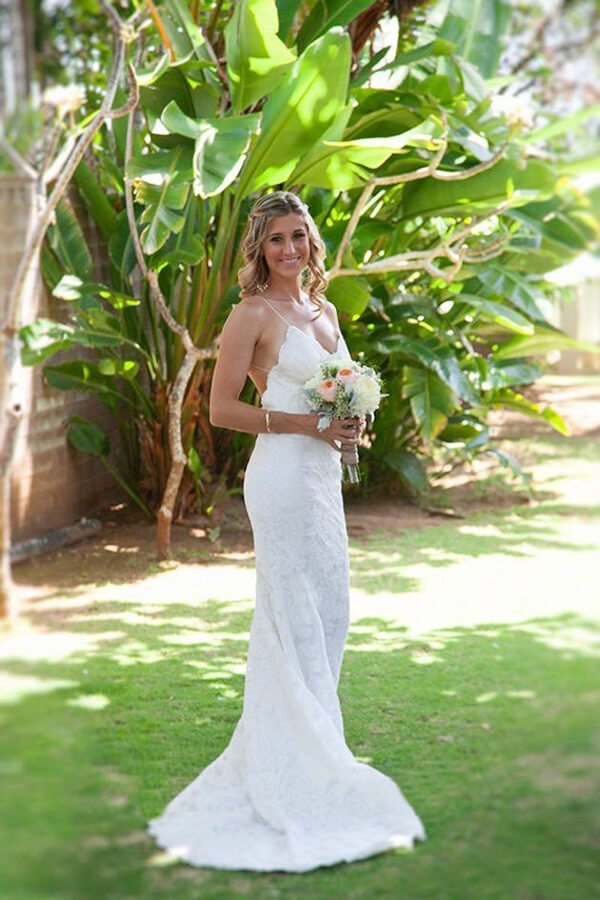Vintage Mermaid Lace Bridal Gown, Sexy Backless Beach Wedding Dresses,SW55 | beach wedding dresses | bridal gowns | wedding gowns | wedding dresses mermaid | lace wedding dresses | bridals | wedding dresses cheap | wedding dresses online | Simidress