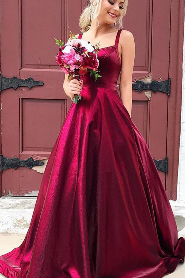 Taffeta Spaghetti Straps Prom Dresses With Pockets SP701 | Simidress Taffeta Spaghetti Straps Prom Dresses With Pockets SP701 | Simidress