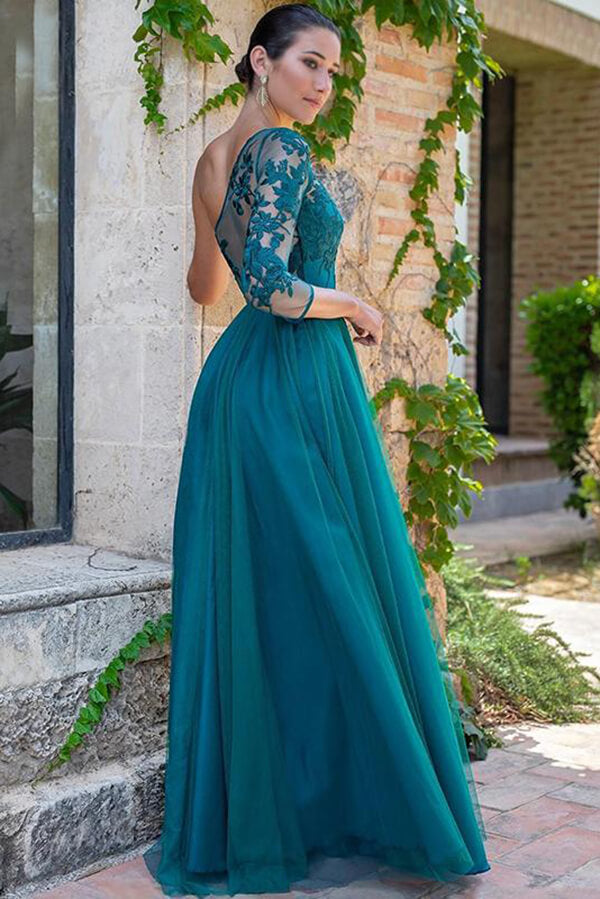 Lace prom dresses | green prom dresses | party dresses | simidress.com