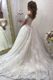 Tulle Lace Ball Gown Off-the-Shoulder Sweetheart Wedding Dresses, SW508 | tulle lace wedding dresses | cheap wedding dresses | wedding dresses online | www.simidress.com