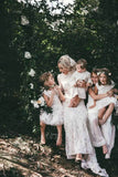 ​Vintage Sheath High Neck Long Sleeves Lace Wedding Dresses, Bridal Gown, SW529 | wedding dresses stores | wedding dresses online | plus size wedding dresses | www.simidress.com