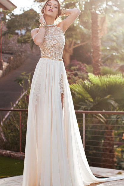 2017 Sexy Lace Backless Long Chiffon Prom Dresses, SilviaDesses Simidress 2017 Sexy Lace Backless Long Chiffon Prom Dresses, SilviaDesses Simidress