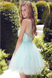 Elegant Light Blue Short Prom Dress,Homecoming Dress,Party Dress For Girls,SVD597