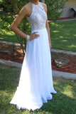 Fabulous Mermaid Navy Scoop Sleeveless Prom Dress with Beading,Evening Dress,SVD319