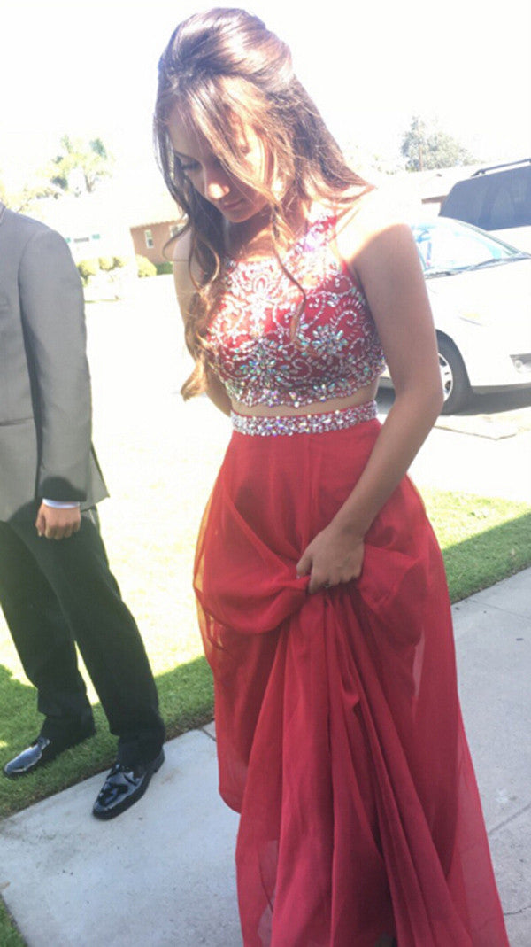 two piece prom dresses