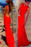 Long Backless Sheath Prom Dress Evening Dress Prom Gowns SD304