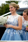 Most Popular Junior Pretty Organza Bateau Off Shoulder Lace Short Bridesmaid Dresses