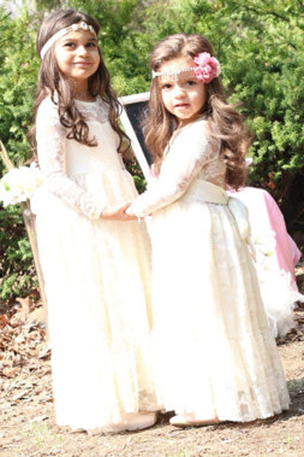 Ivory Flower Girl Dress Ivory Lace Girl Dress Lace Flower Girl Dress Simidress